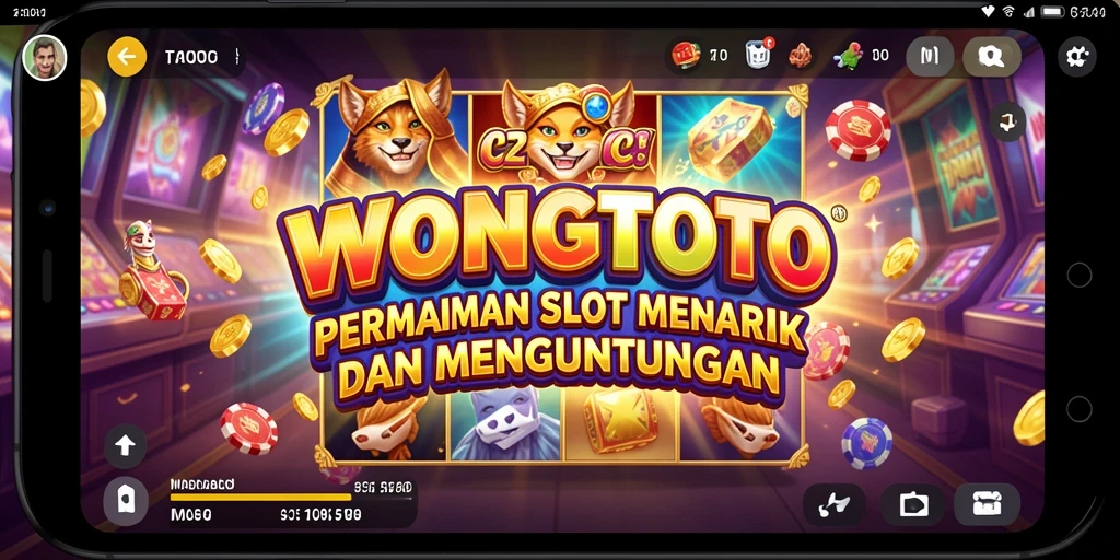 Tampilan menarik permainan Slot WONGTOTO dengan animasi dinamis.